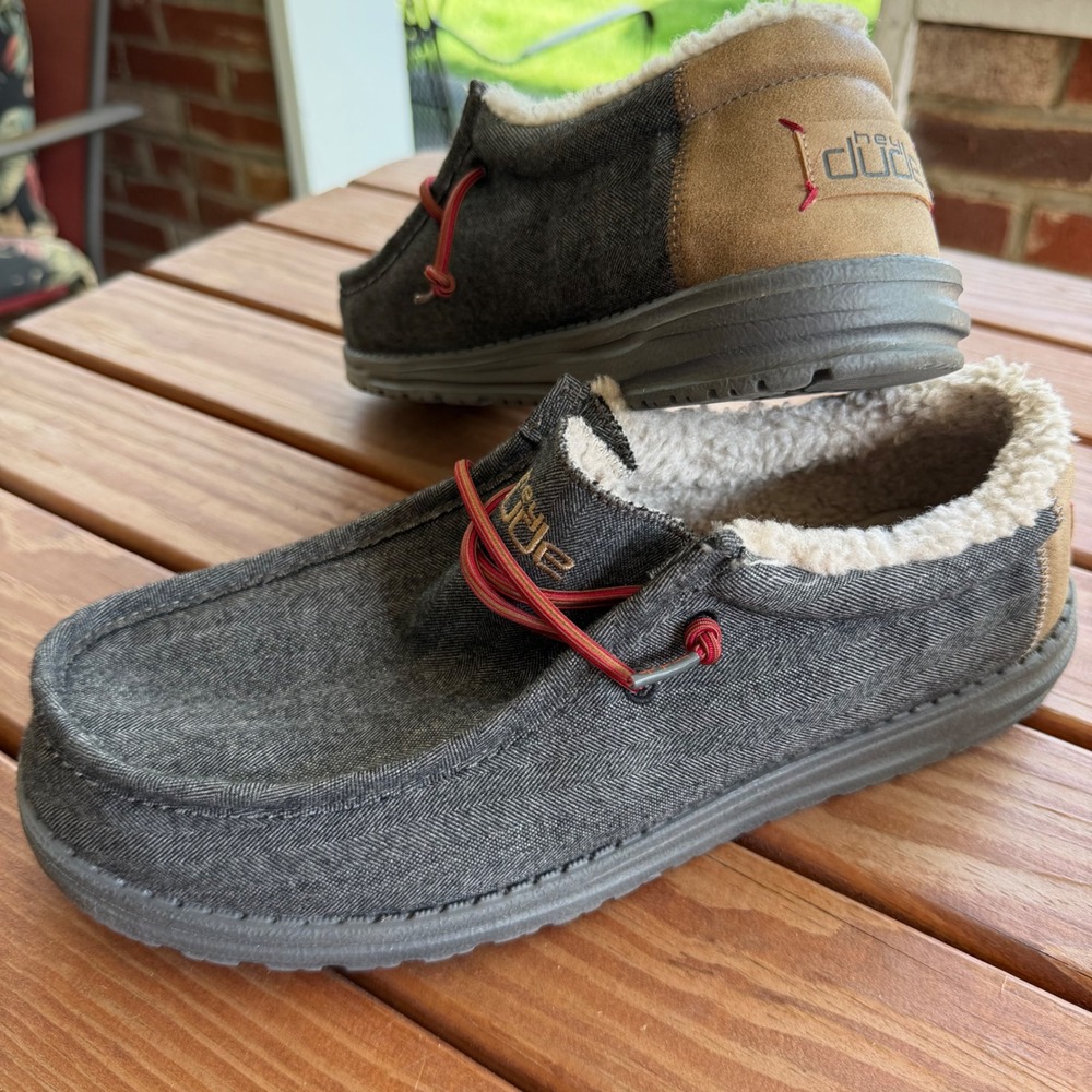 Hey Dude Wally Black Shell Men's Casual Shoes Black Lightweight Comfort US 11